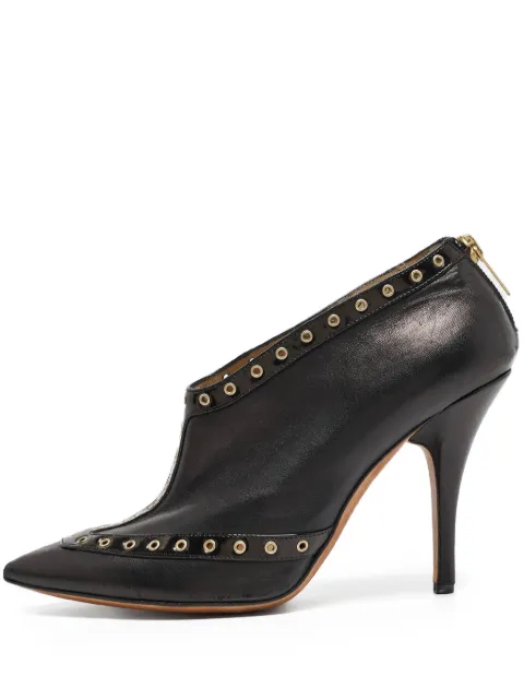 Jimmy Choo Pre-Owned zapatillas con detalles de ojales y tacón de 130mm