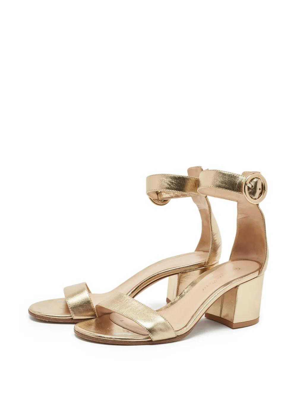 Gianvito Rossi Pre-owned 55 mm Portofino sandalen - Goud