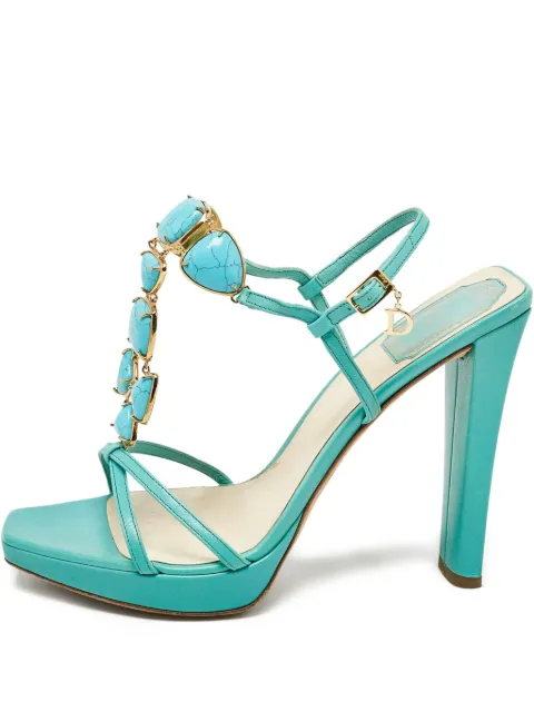 Christian Dior Pre-Owned 120mm embellished-strap sandals