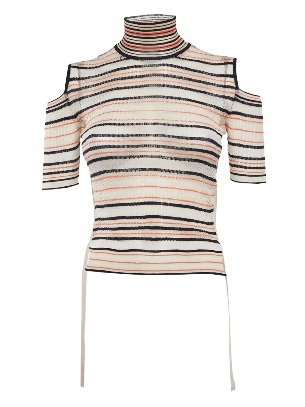 Fendi Pre-Owned striped T-shirt | Neutrals | Image 1