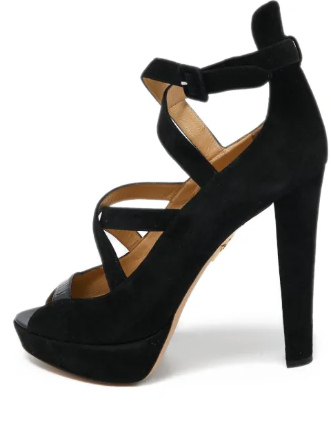 Charlotte Olympia sandalias Gladys con de archivo de 140mm