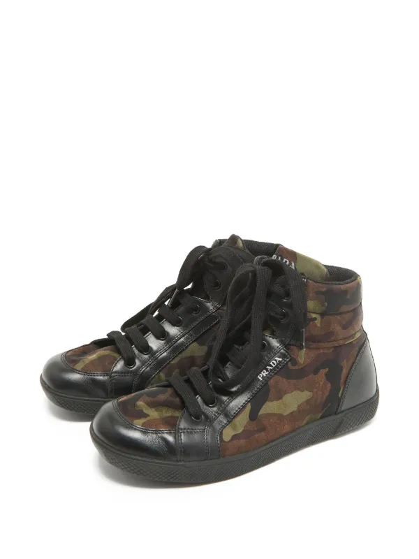 PRADA カモフラージュ スニーカー Prada Pre-Owned カモフラージュ スニーカー | ブラック