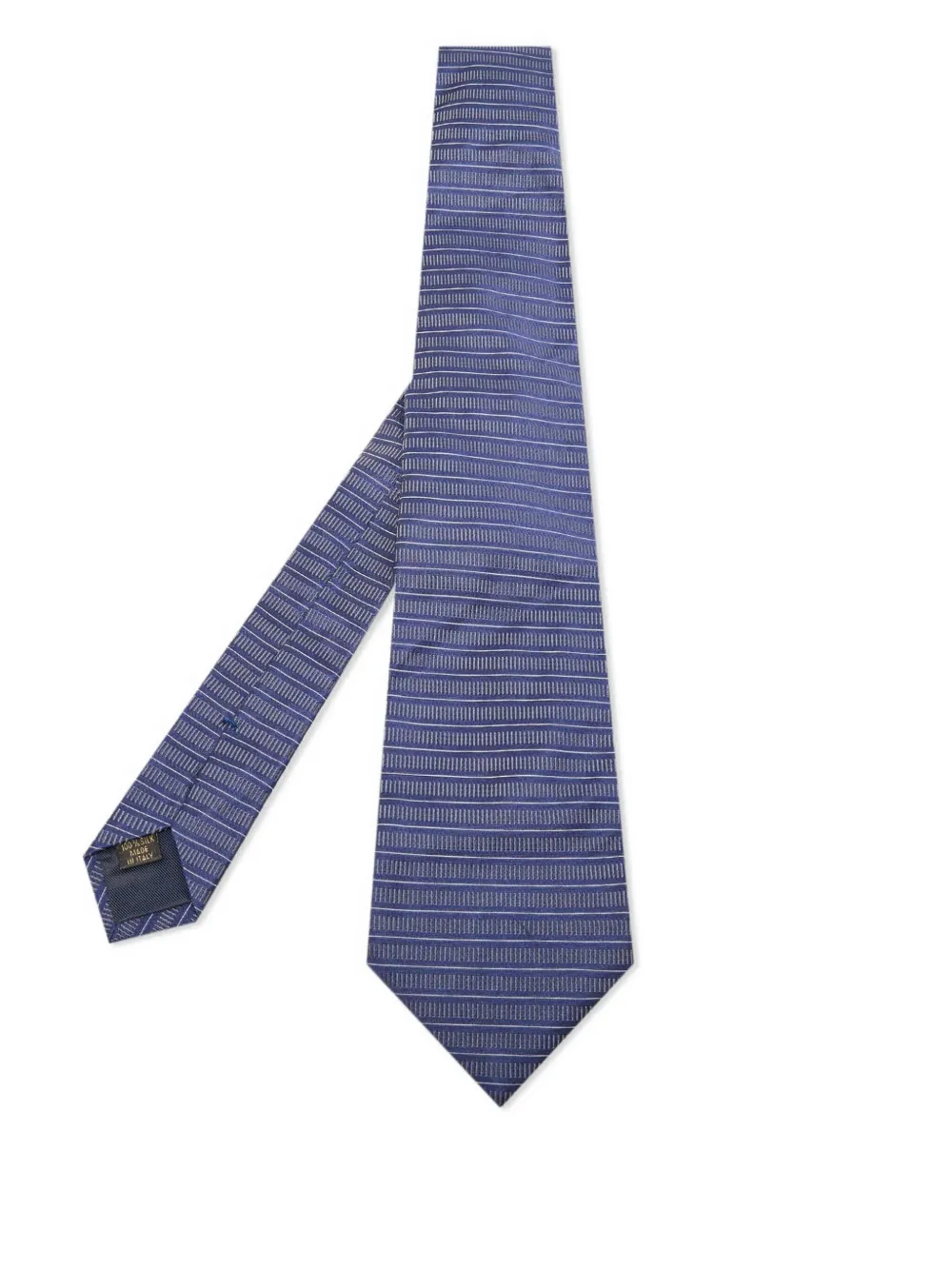 Valentino Garavani Pre-Owned patterned-jacquard silk tie | Blue | Image 1