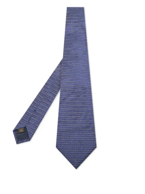 Valentino Garavani Pre-Owned corbata de seda con motivo en jacquard