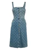 Stella McCartney Pre-Owned star-embroidered dress - Blue