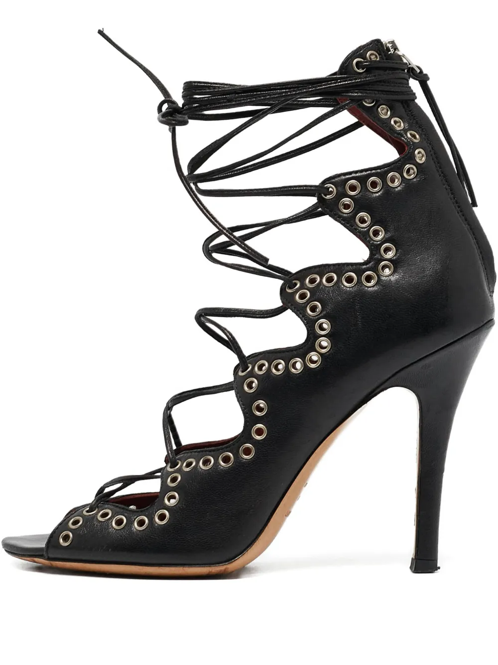 95mm eyelet lace-up sandals