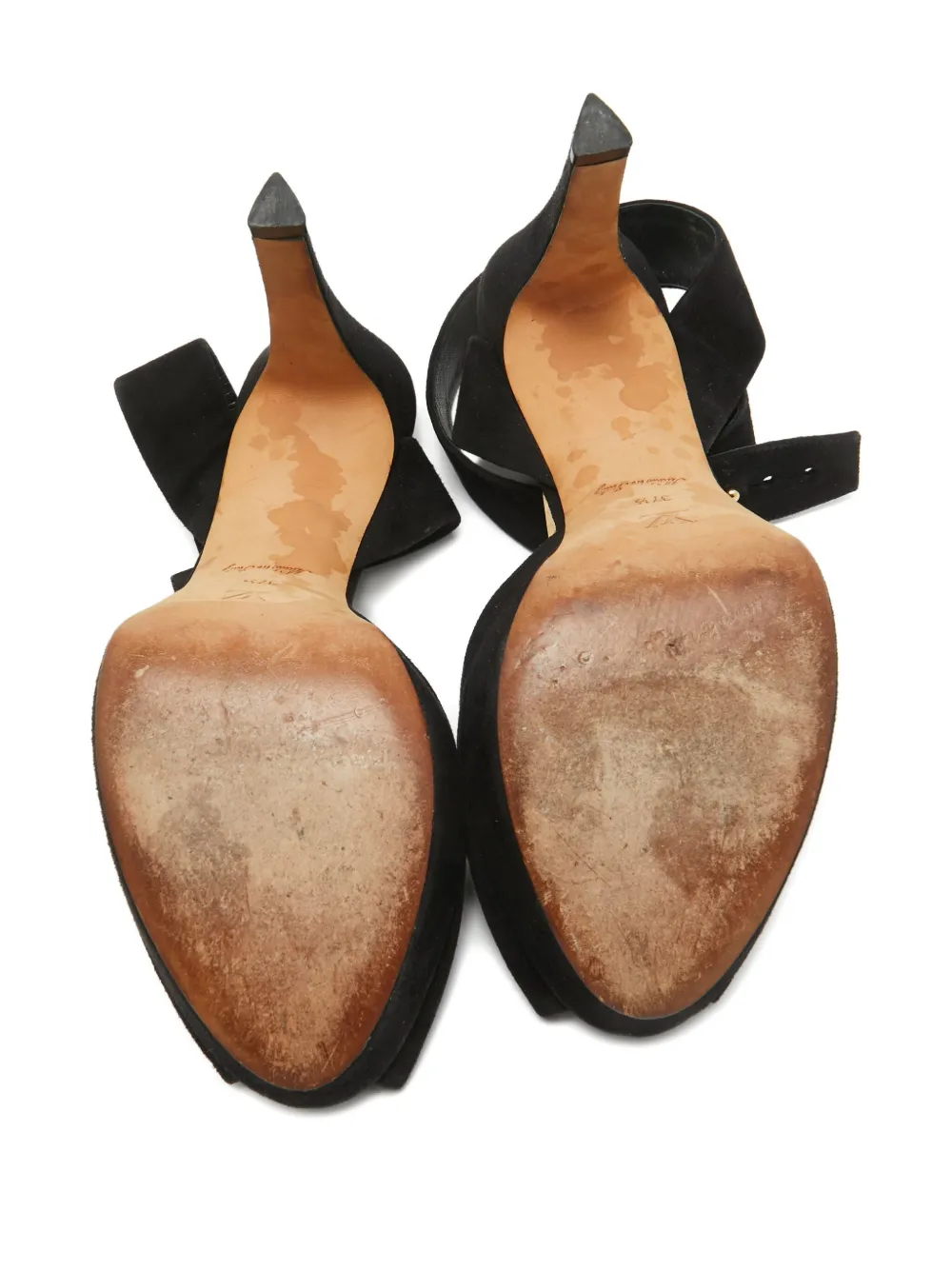 Pre-owned Louis Vuitton 120mm Suede Platform Pumps
