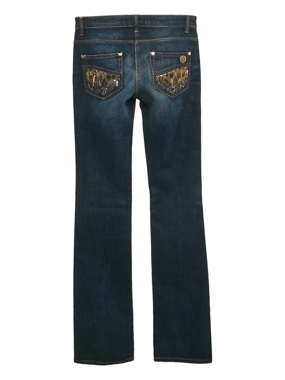 Roberto Cavalli Vintage pre-owned sequin-embellished jeans | Image 2