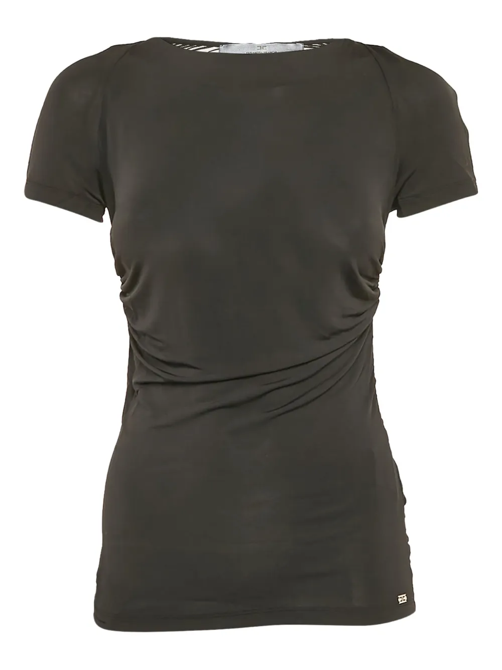 Elisabetta Franchi pre-owned ruched short-sleeve top | Green | Image 1