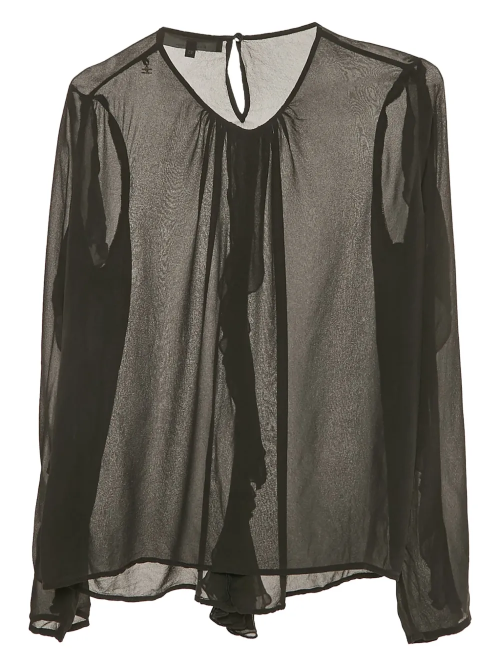 Elisabetta Franchi sheer ruffled blouse | Image 2
