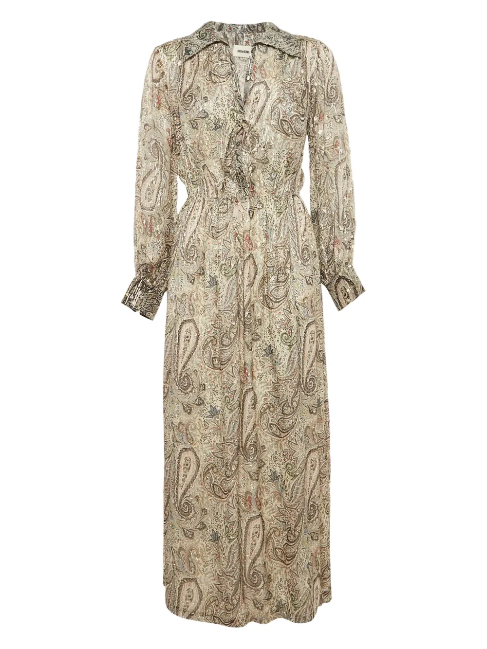 Zadig&Voltaire robe longue pre-owned à motif cachemire | tons neutres | Image 1