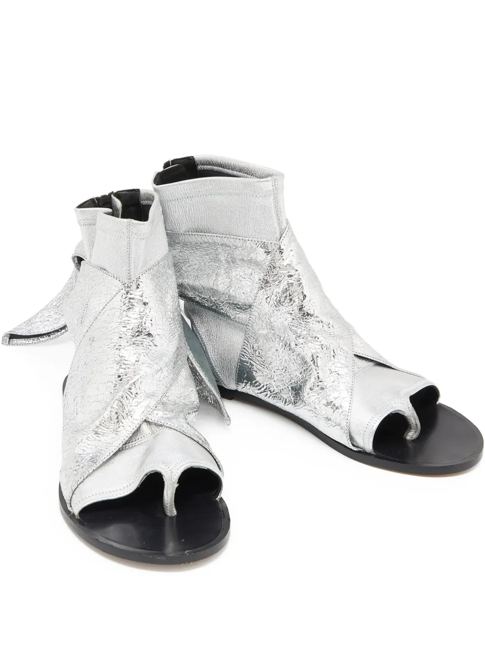 ISABEL MARANT pre-owned Mosley wrap sandals | Silver | Image 1