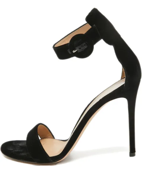Gianvito Rossi pre-owned 120mm velvet sandals