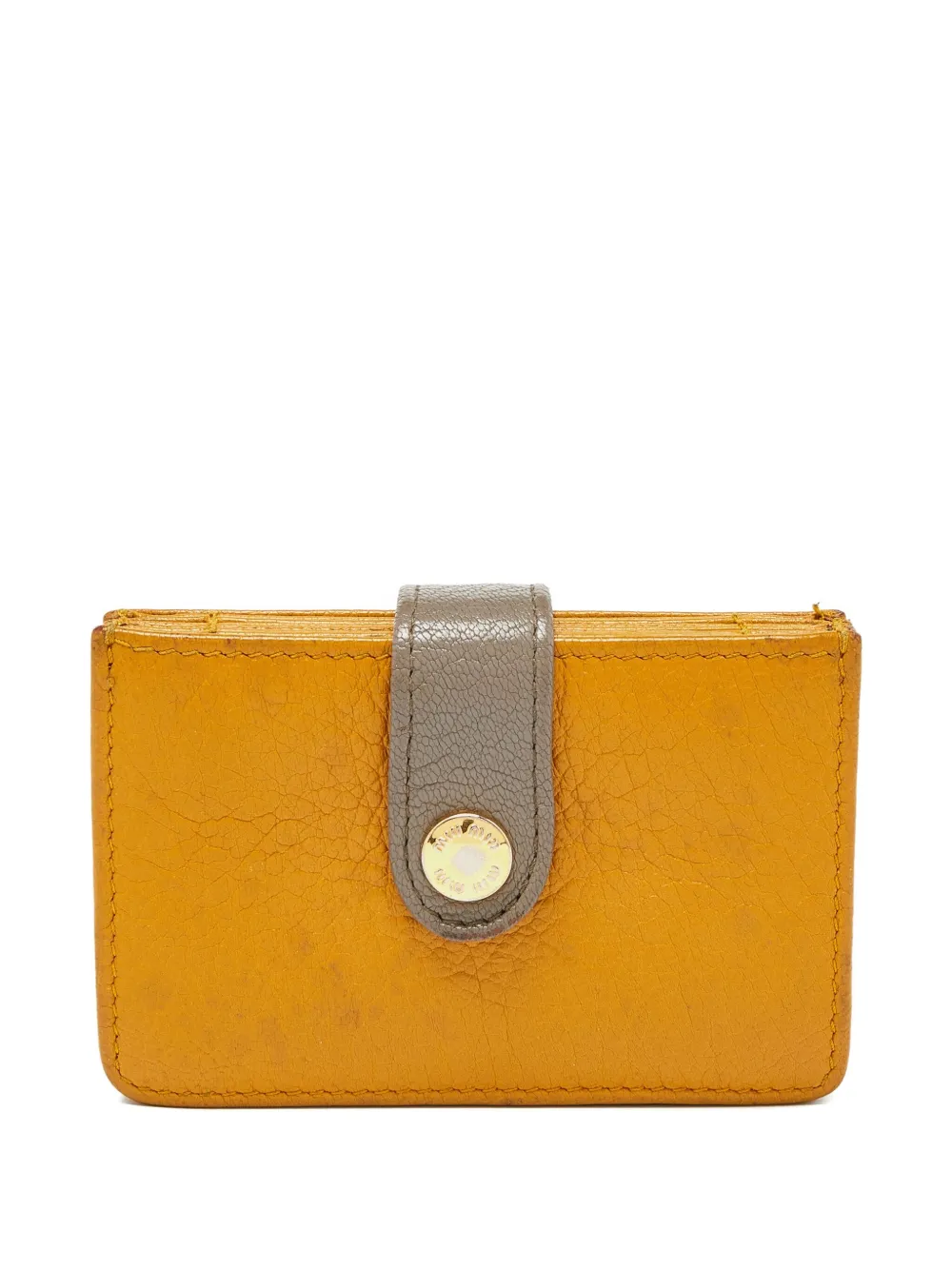 Miu Miu Pre-Owned leather wallet | amarillo | Image 1