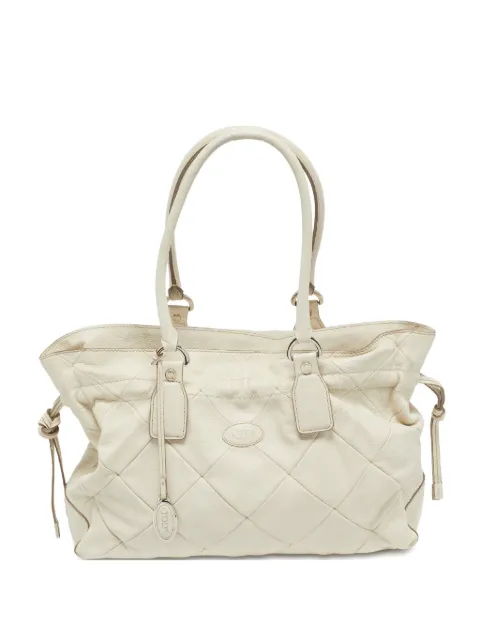 Tod's Vintage quilted leather tote bag
