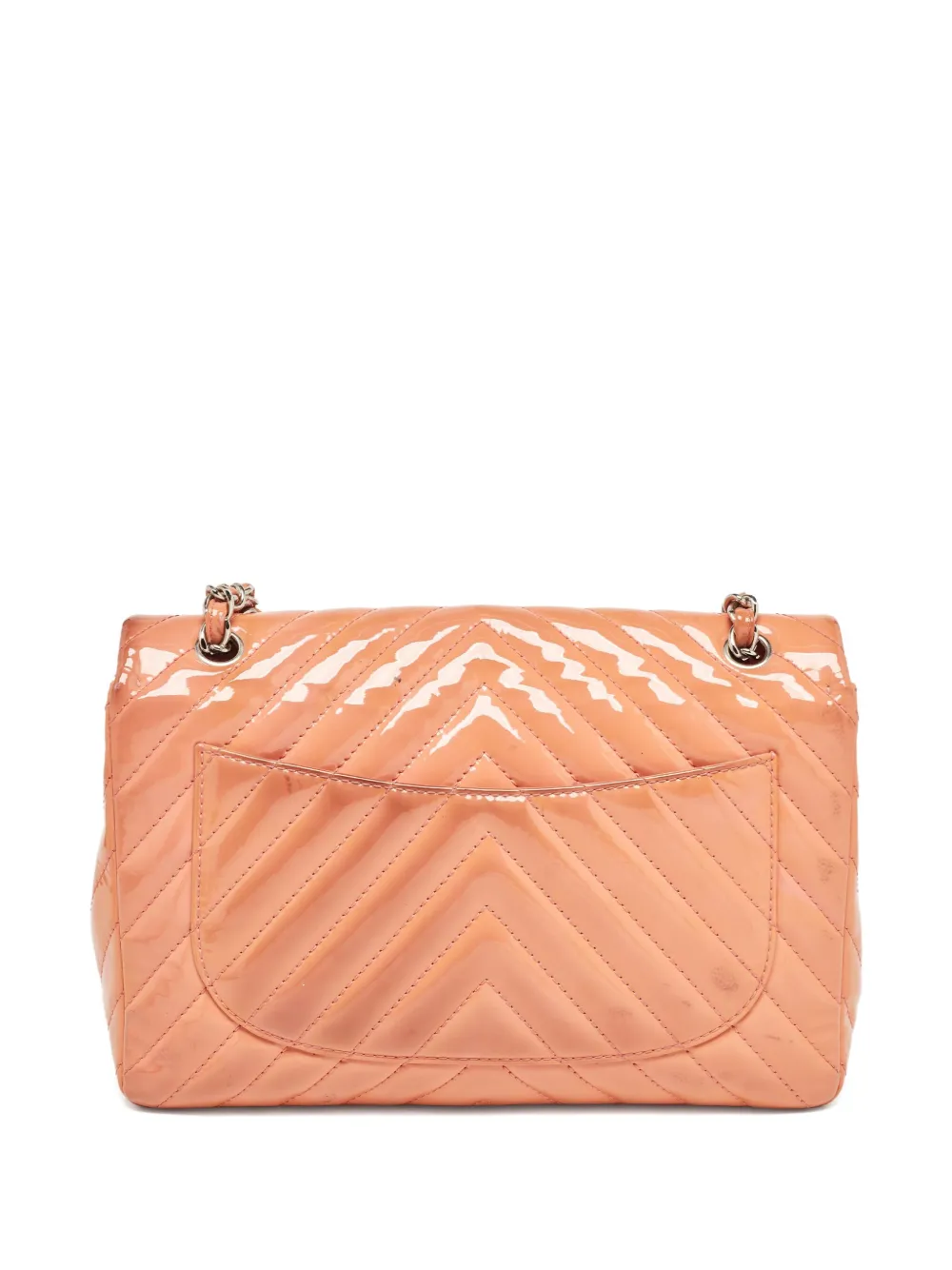 CHANEL Pre-Owned Patent Leather Chevron Quilting Bag | Pre-Owned | Image 2