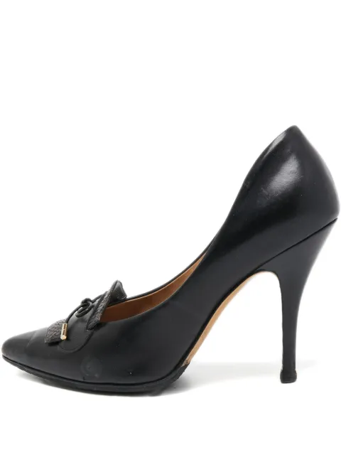 Ferragamo Pre-Owned zapatillas con moño y tacón de 110mm 2023