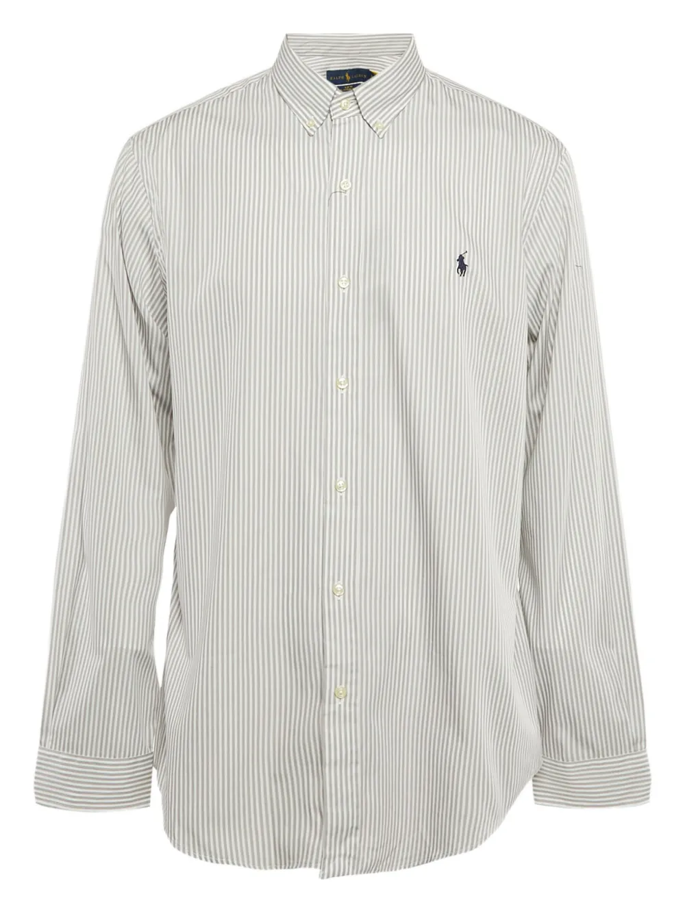 Polo Ralph Lauren Vintage pre-owned stripe cotton shirt - グレー Polo Ralph Lauren Vintage pre-owned stripe cotton shirt - グレー