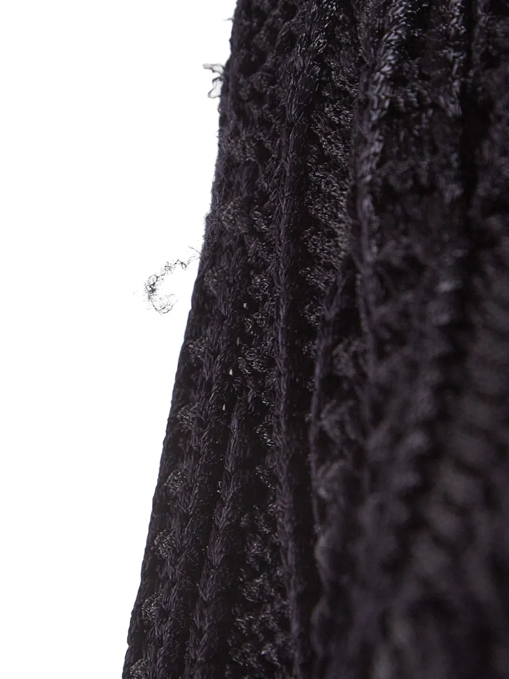 Pre-owned Maje  Cable-knit Top In Black