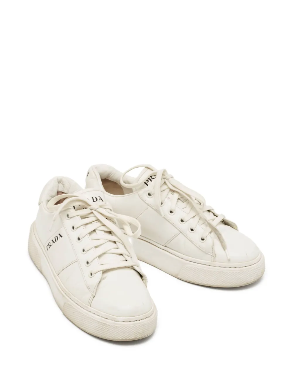 Prada Pre-Owned logo-print sneakers | Image 2