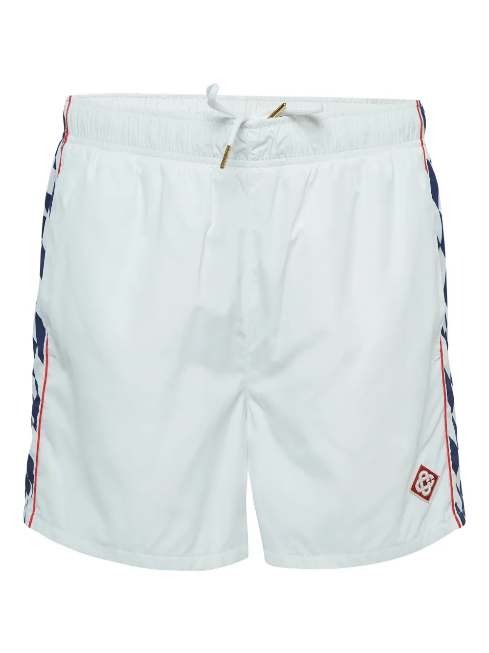 Casablanca pre-owned contrasting-stripe track shorts | White | Image 1