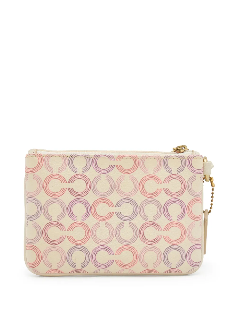 Pre-owned Coach Vintage Printed Clutch Bag