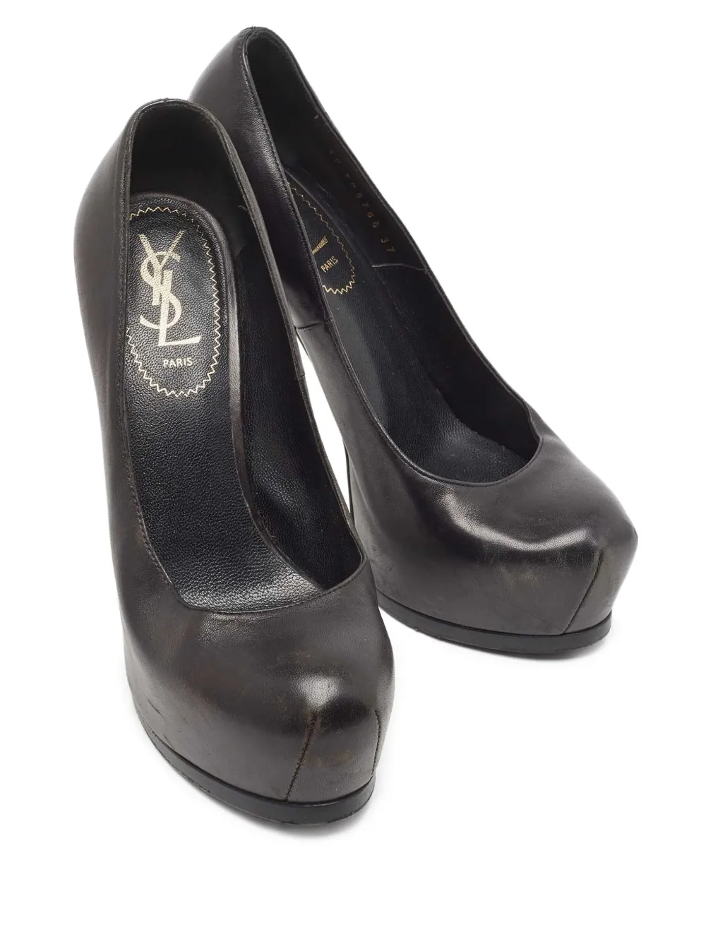 Saint Laurent Pre-Owned zapatillas de piel con tacón de 140mm | Zapatos | Image 2
