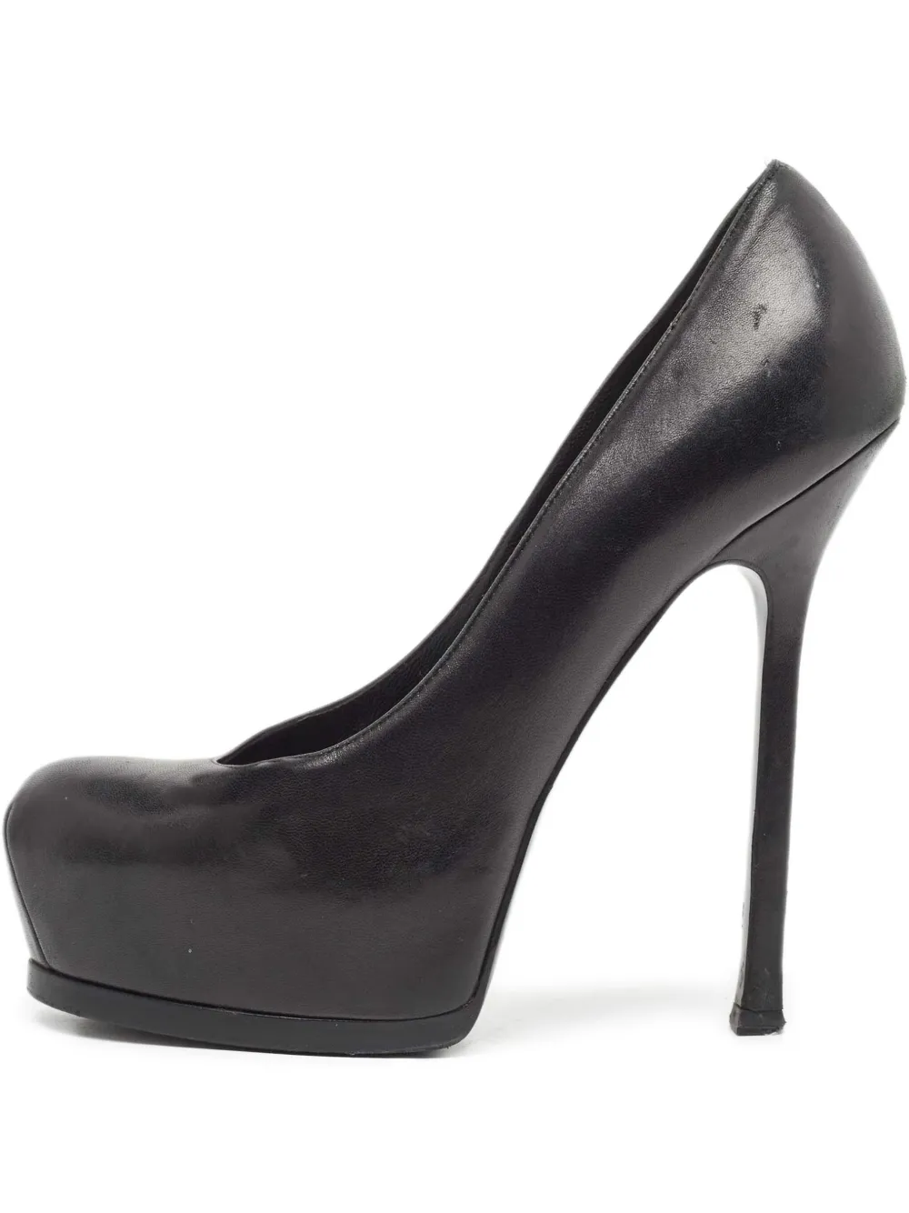 Saint Laurent Pre-Owned zapatillas de piel con tacón de 140mm | negro | Image 1