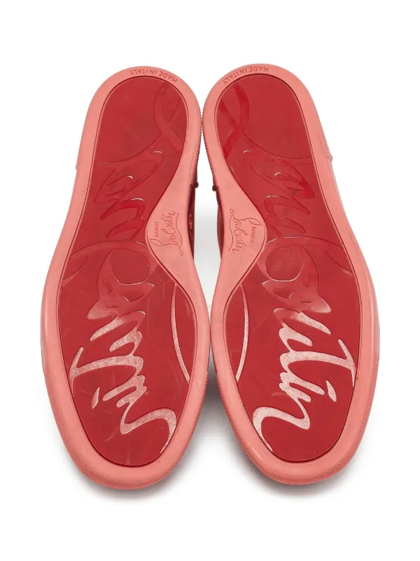 Christian Louboutin Pre-Owned Louis Junior Orlato Sneakers Pink