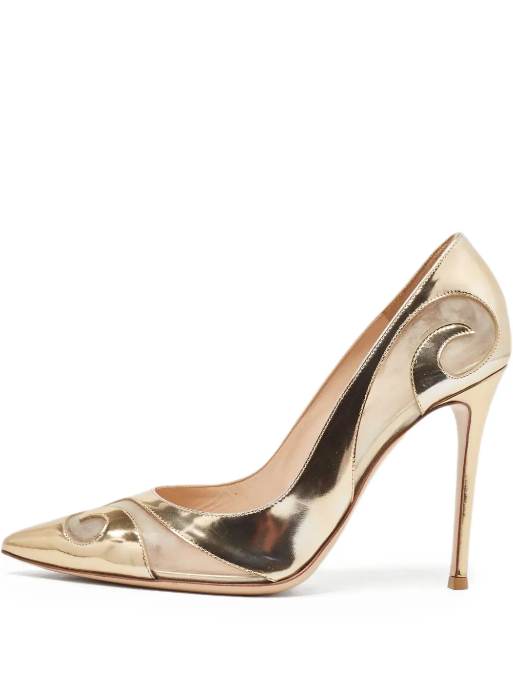 Gianvito Rossi 120mm leather pumps | Gold | Image 1