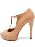 Gucci Pre-Owned 120mm t-strap platform pumps - Pink