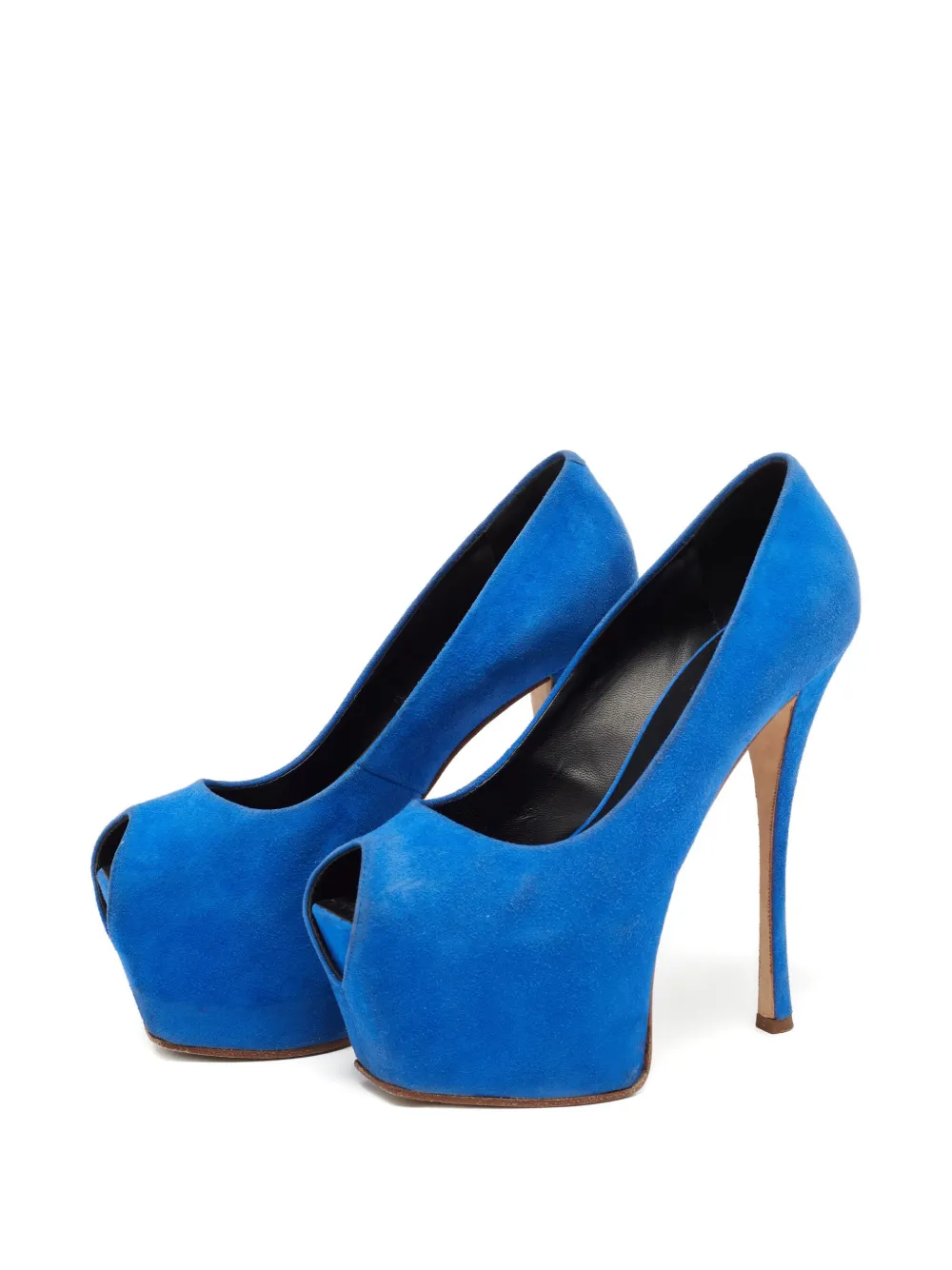 Giuseppe Zanotti Vintage 150 mm suède pumps met hak - Blauw