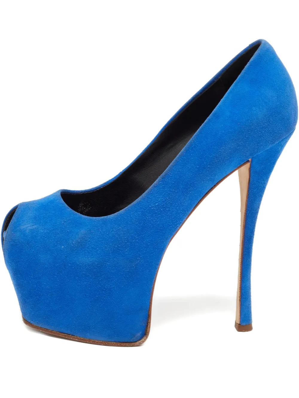 150mm suede heeled pumps