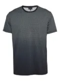 Emporio Armani Pre-Owned monogram-print geometric-pattern T-shirt - Blue