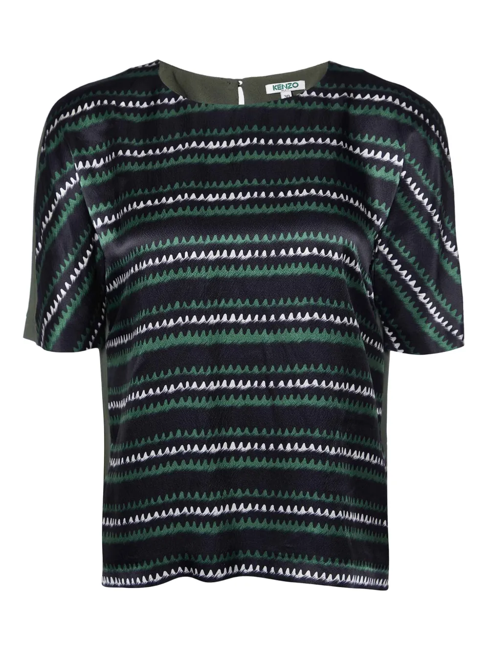 striped short-sleeves top