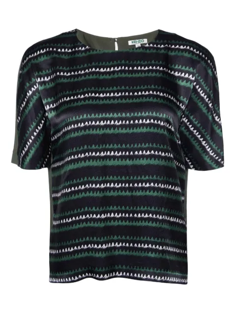 Kenzo Pre-Owned striped short-sleeves top