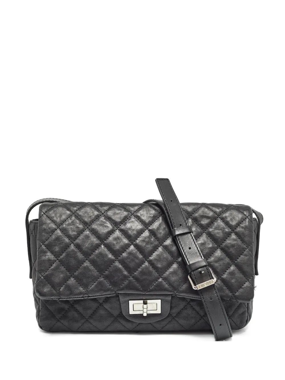 CHANEL Pre-Owned キルティングレザー ショルダーバッグ - ブラック CHANEL Pre-Owned キルティングレザー ショルダーバッグ - ブラック