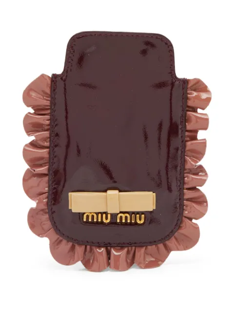 Miu Miu Pre-Owned funda para celular con placa del logo