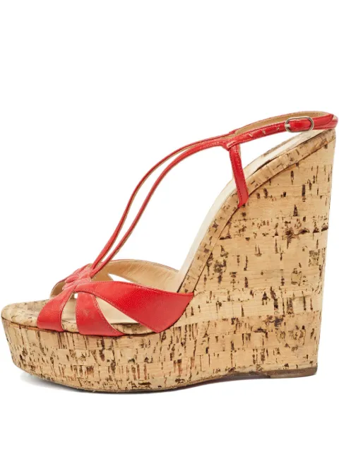 Christian Louboutin Pre-Owned 140mm wedge sandals