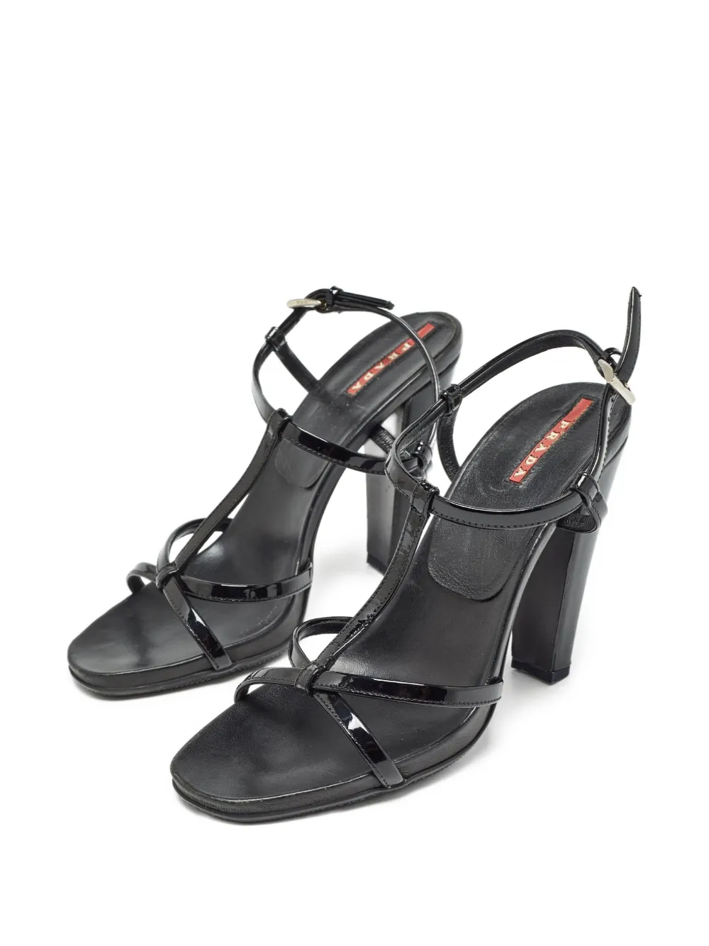 Prada Pre-Owned 100mm leather sandals | Image 2