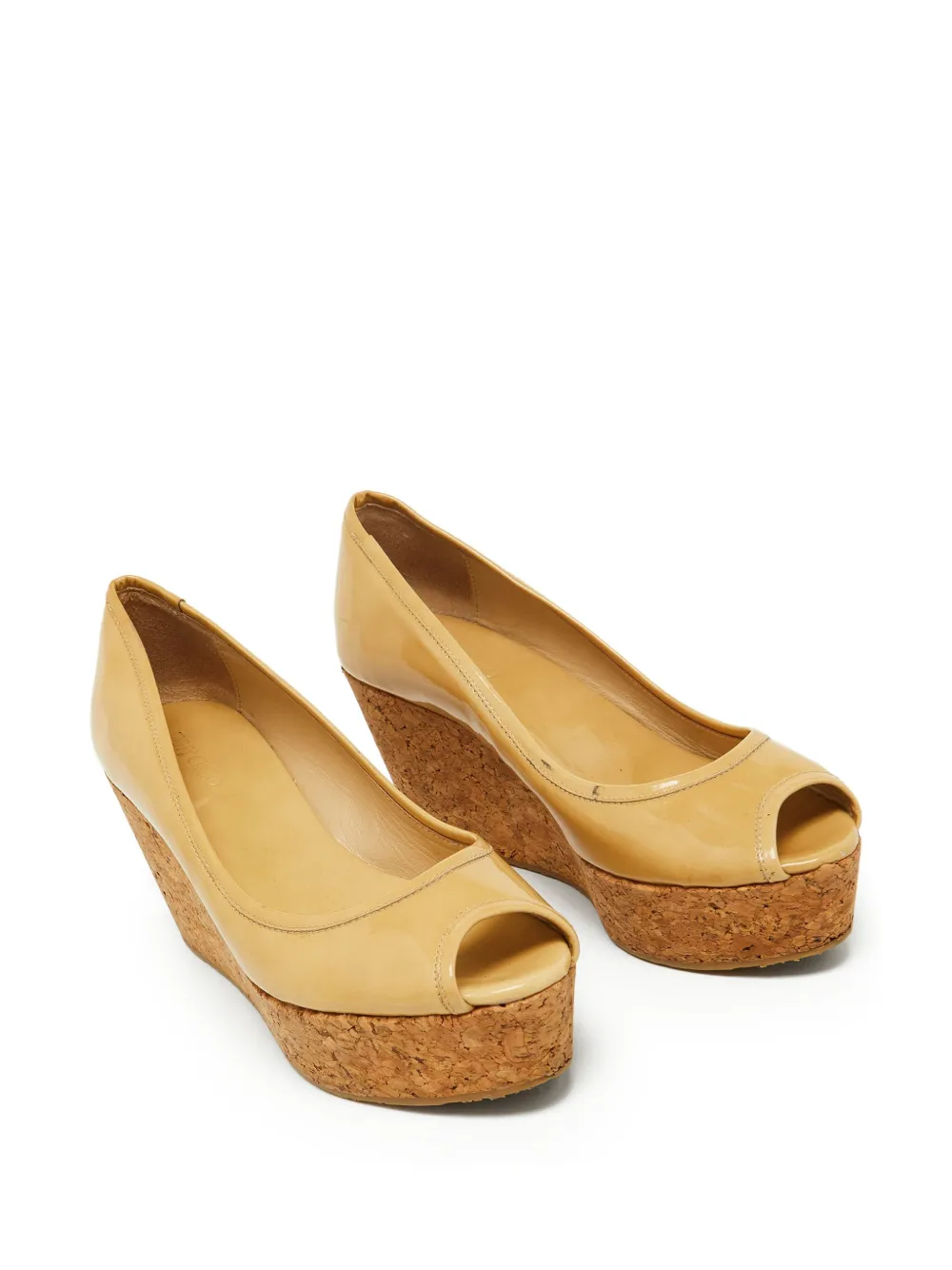 Jimmy Choo Pre-Owned sandales compensées 70 mm à bout ouvert | Image 2