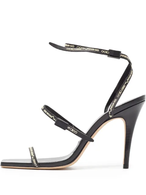 Jimmy Choo Pre-Owned sandalias de piel con tacón de 100mm