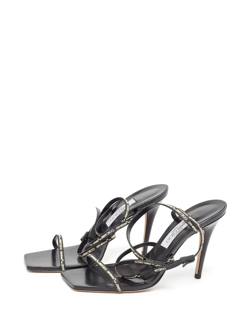 Jimmy Choo Pre-Owned 100 mm sandaler i læder | Image 2