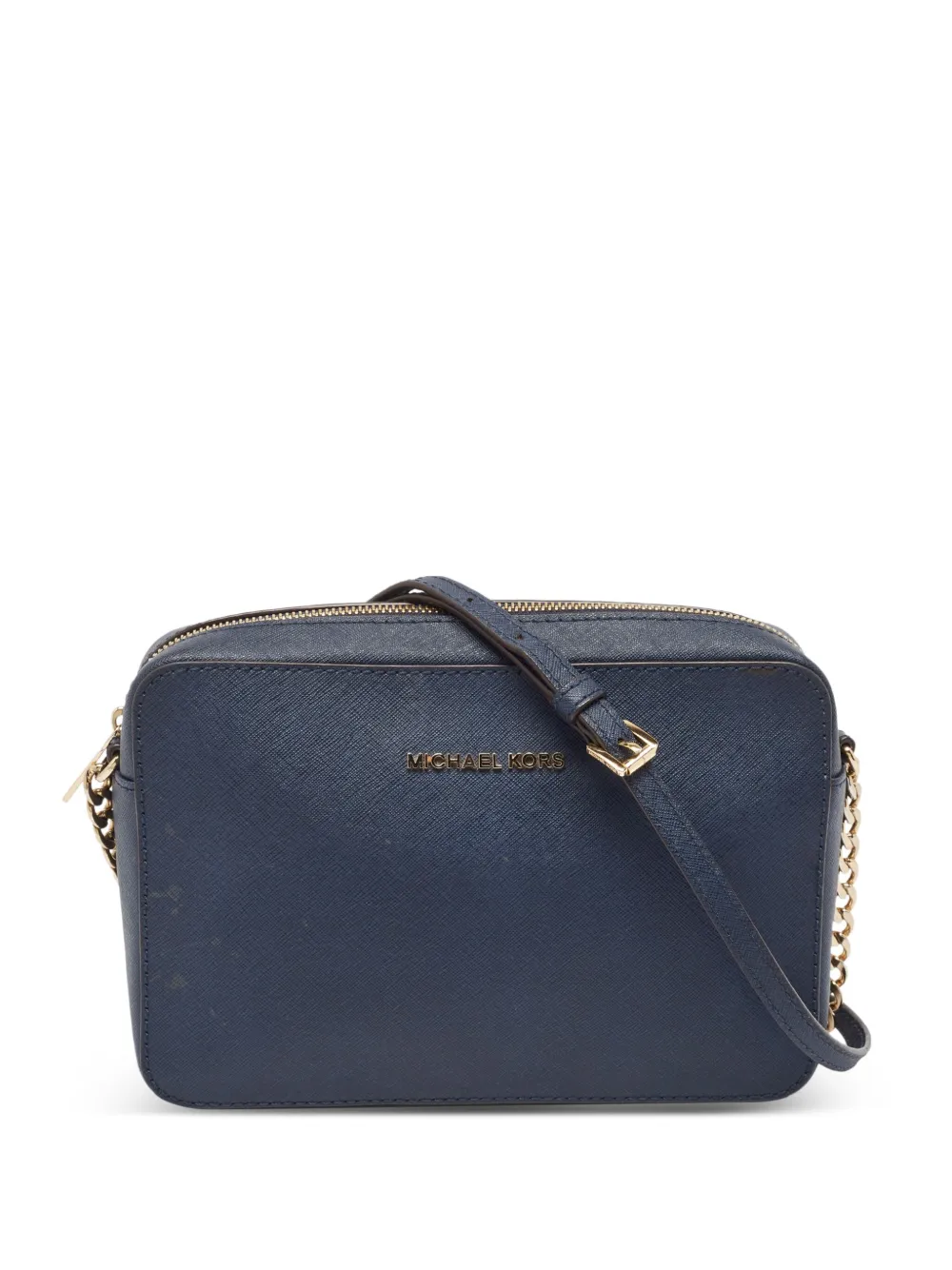 Michael Kors Vintage プレオウンド ロゴ ショルダーバッグ - ブルー Michael Kors Vintage プレオウンド ロゴ ショルダーバッグ - ブルー