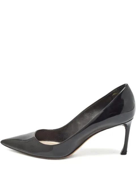 Christian Dior Pre-Owned 75mm patent-leather pointed-toe pumps