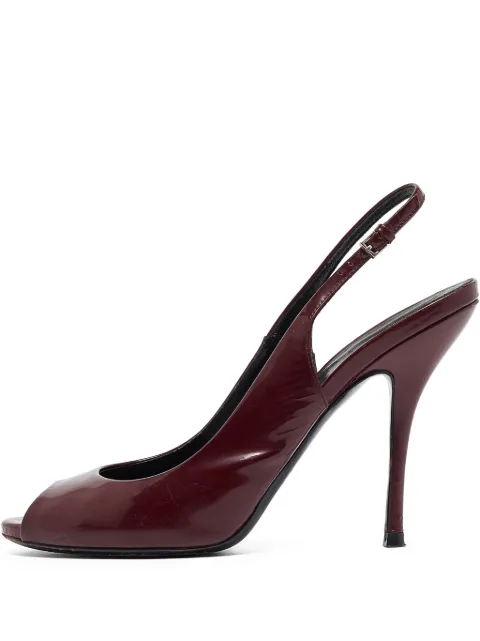 Gucci Pre-Owned patent leather slingback pumps