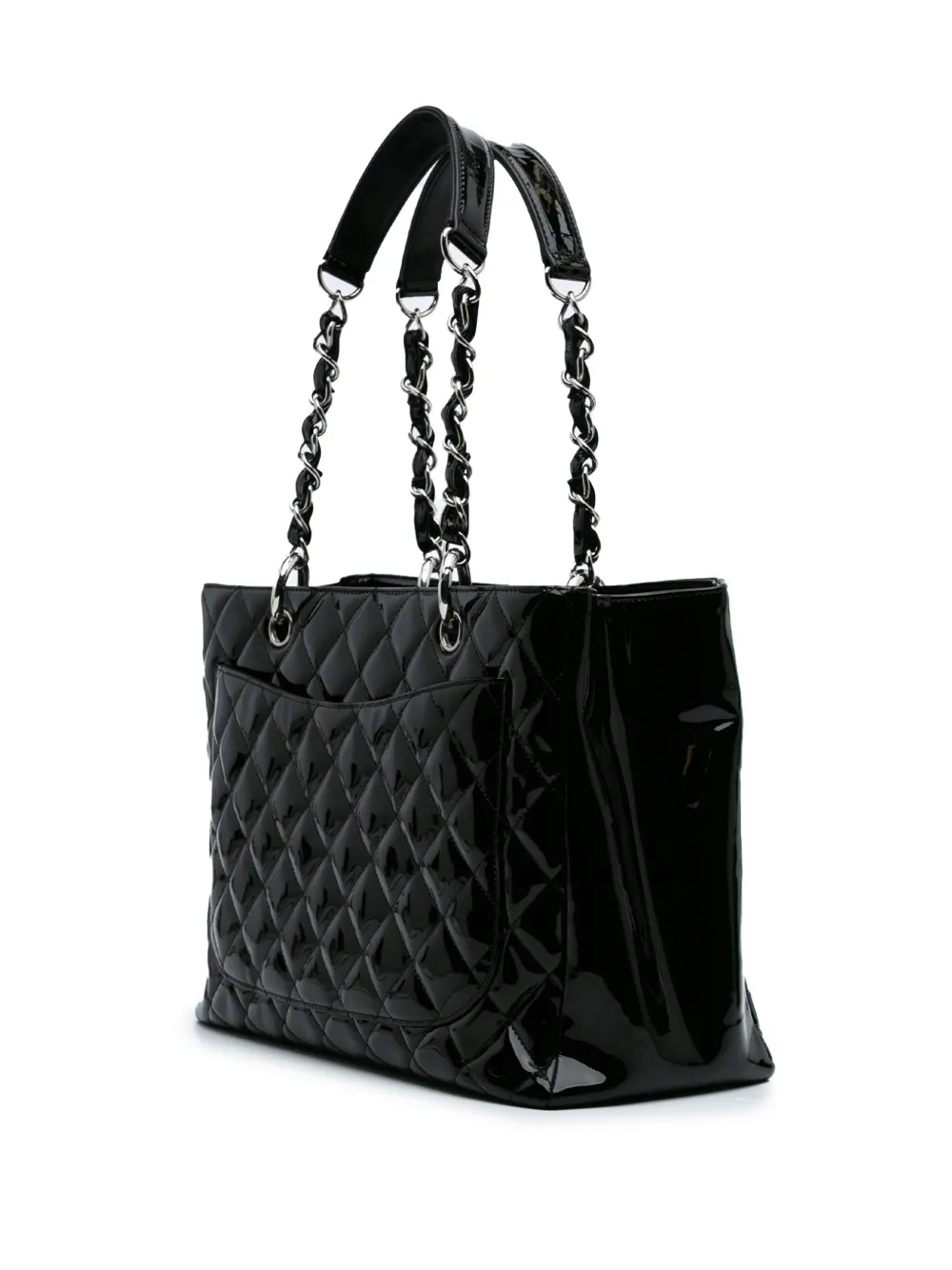 Pre-owned Chanel 2009-2010 Patent Grand Shopping Tote Bag