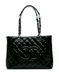 CHANEL Pre-Owned 2009-2010 Patent Grand Shopping tote bag - Black