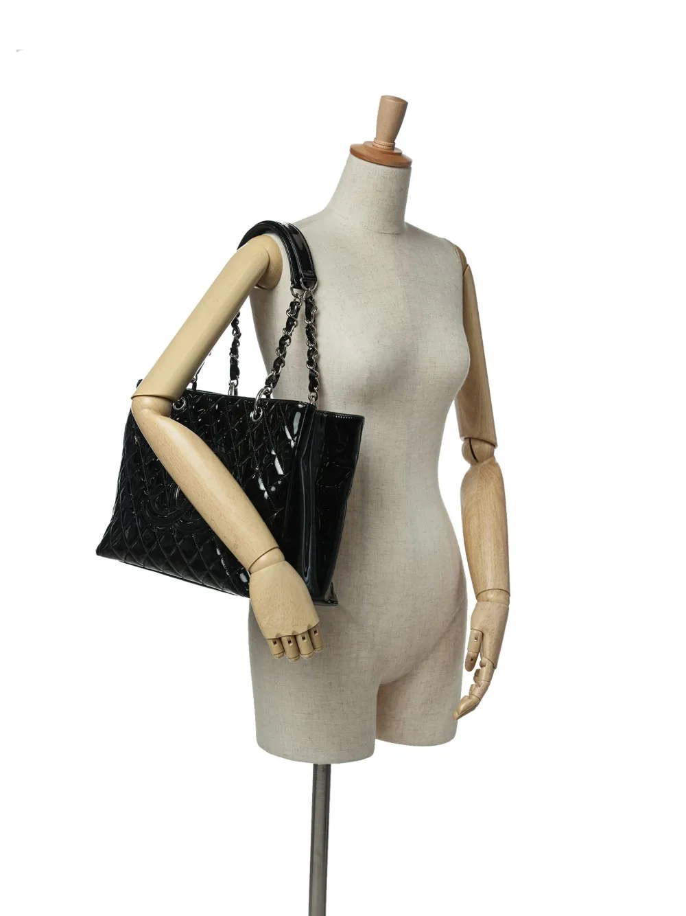CHANEL Pre-Owned 2009-2010 Patent Grand Shopping tote bag | Pre-Owned | Image 2
