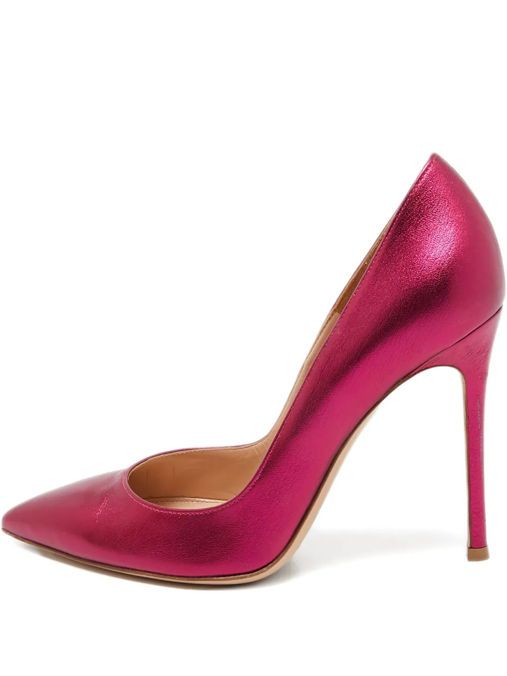 Gianvito Rossi 2024 Pumps im Metallic-Look 100mm | Rosa | Image 1